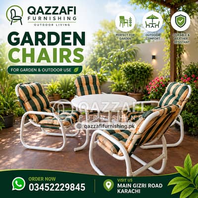 Garden Chairs | Outdoor Chairs | Lawn Chairs | UPVC Chairs | Qazzafi