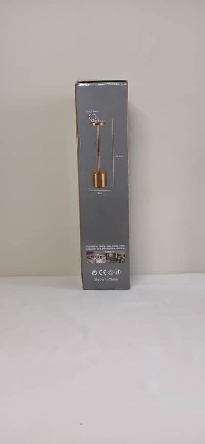 Cordless USB Table Lamp – 3 Brightness Levels, Touch Switch, Gold