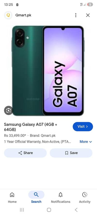 Samsung Mobile A07 5G