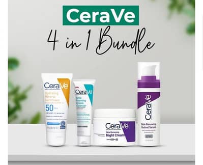 CeraVe 4 in 1 Skincare Bundle for Sensitive Skin