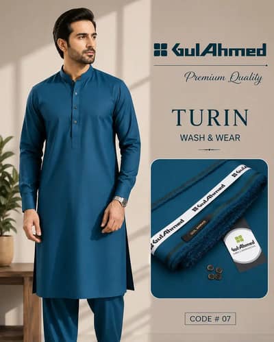 Men's unstitched Wash and Wear plain suit