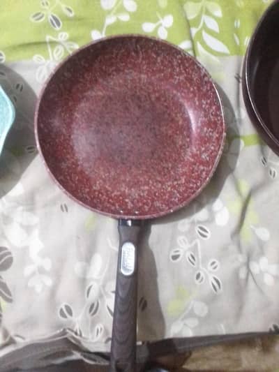 Frypan nonstick marble cookware imported