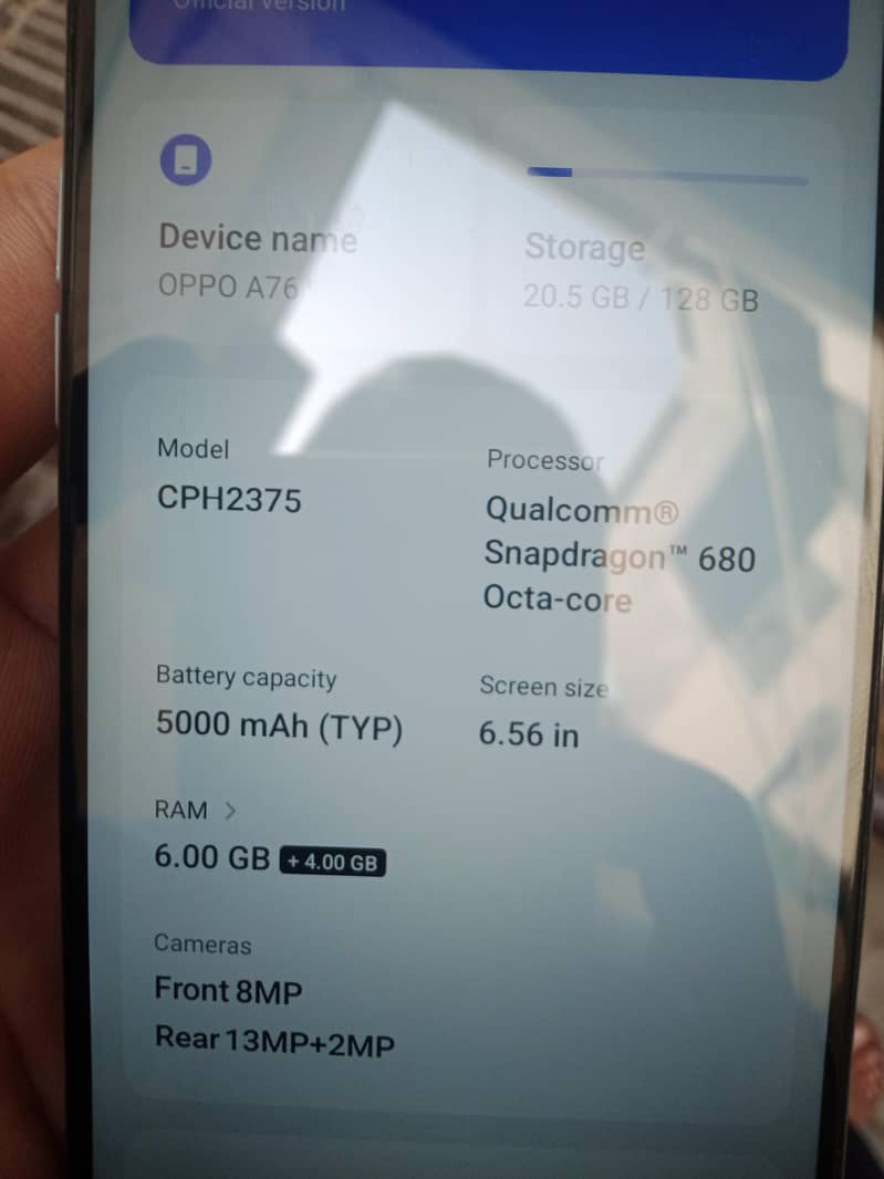 OPPO A76 1