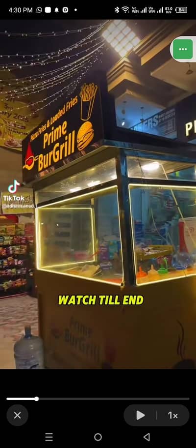Counter display & Fryer For Sale