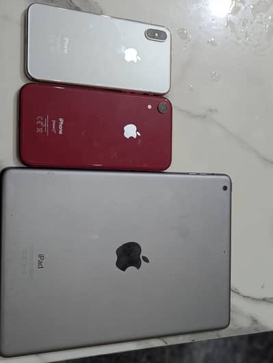 Apple iPhone X + iPhone XR Red + iPad | 3 Devices Bundle | For Sale