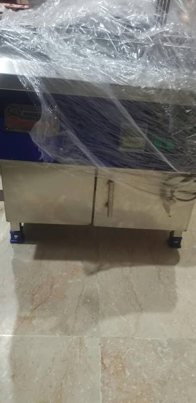 8L Double Tank Deep Fryer with Sizzling and Hot Plate