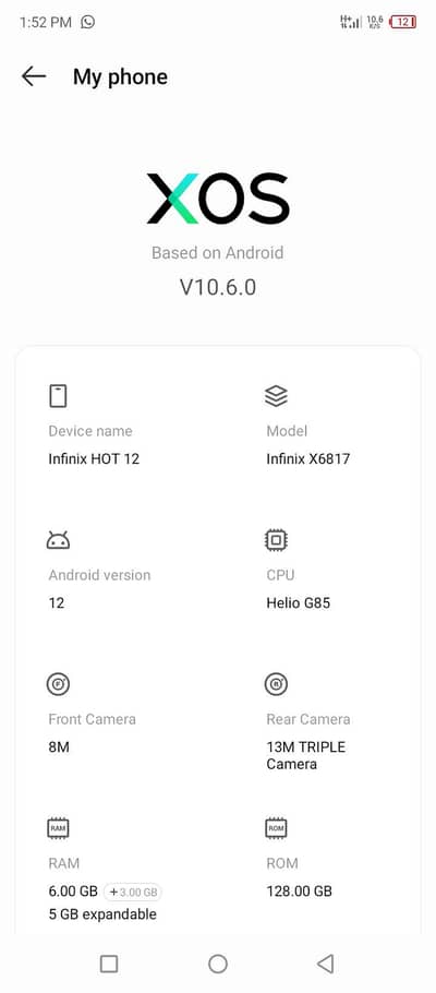 Infinix Hot 12 Play