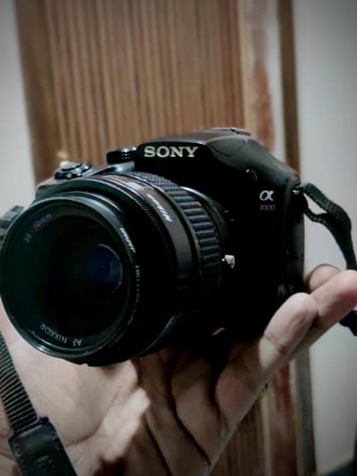 sony alpha a3000 mirrorless dslr camera with 35-70 manual lens