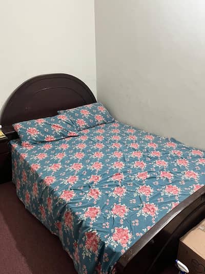 Queen size bed with mattress for sale
