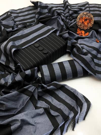 Multani Khadi Premium Dhanak Suit — Winter 3Pcs Collection