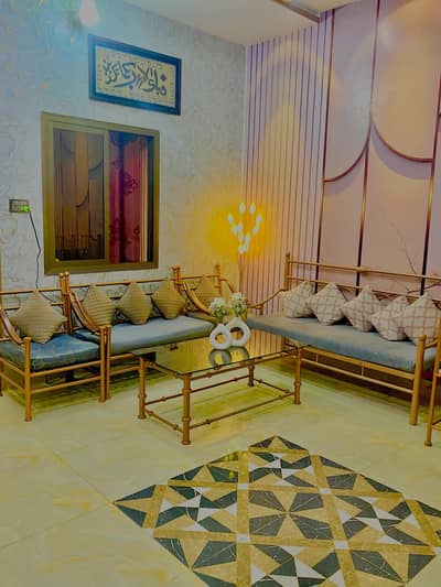 7 sitter iron sofa+glass table | Kamoke Gujranwala