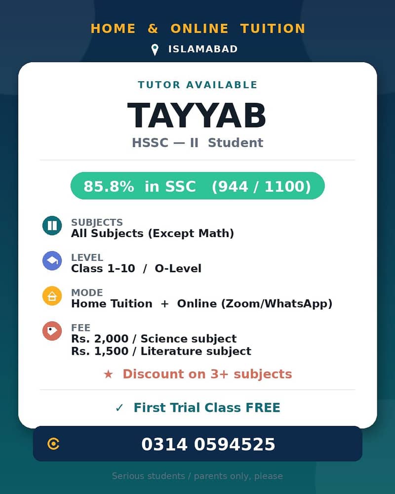 Tutor available 0