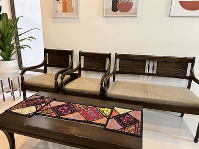 Sofa set with table for sale