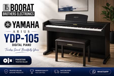 Yamaha Arius YDP-105 Digital Piano | One year Official warranty