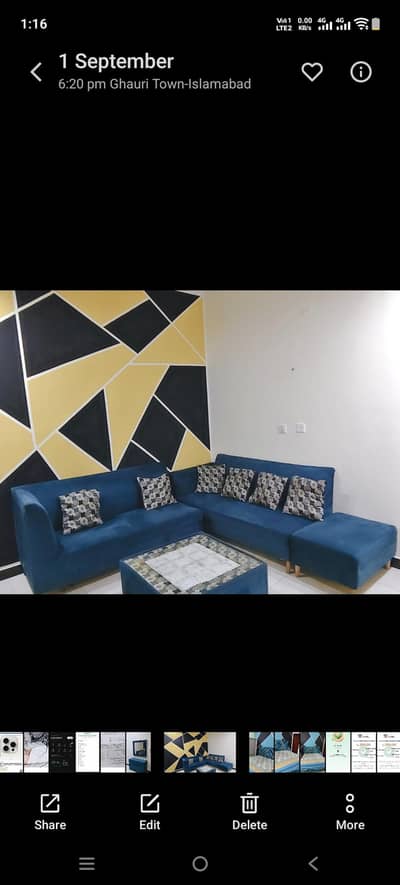 L shaped Sofa Set for sale