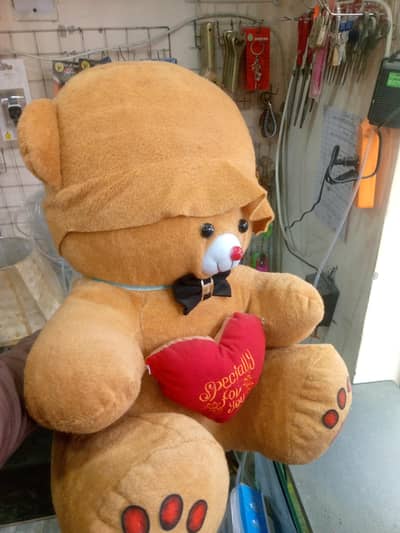 velvet stuff teddy bear 2ft setting