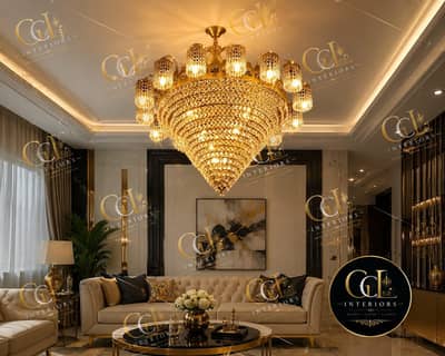 Luxury Golden Crystal Chandelier