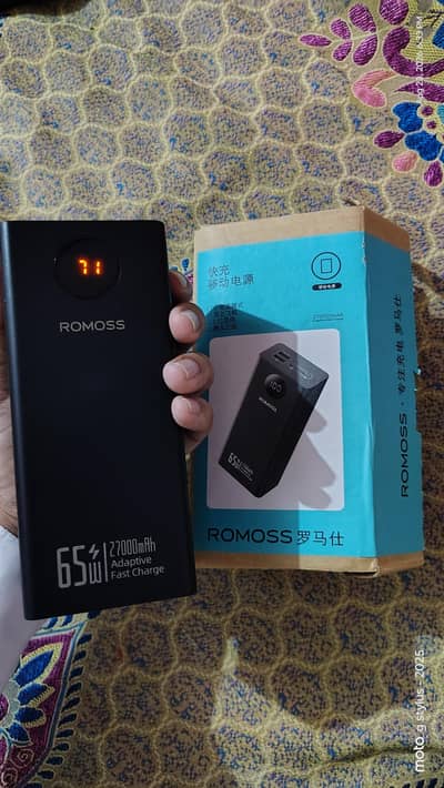 Original Romoss 65W Fast Charging Power Bank 27000mAh - Complete Box