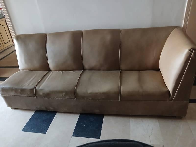 L-Shaped Corner Sofa Set with Table 2