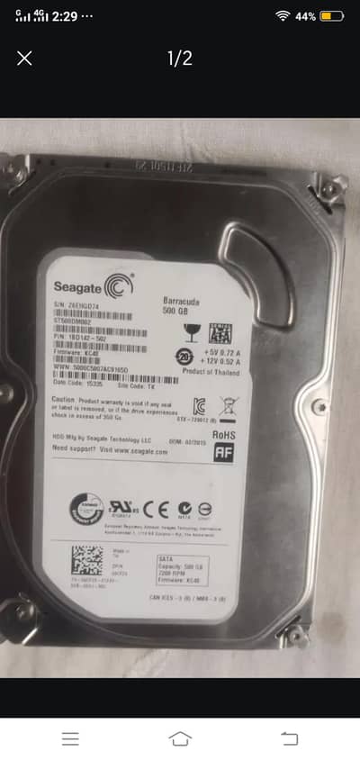 Hard disk 500gb