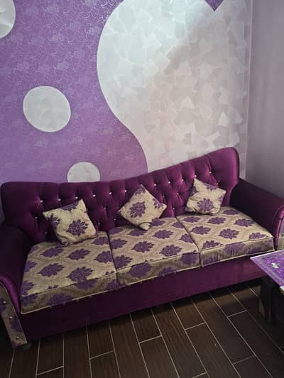 sofa set and dining table
