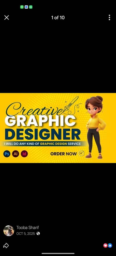 I'm a graphic designer with 3 years of experience