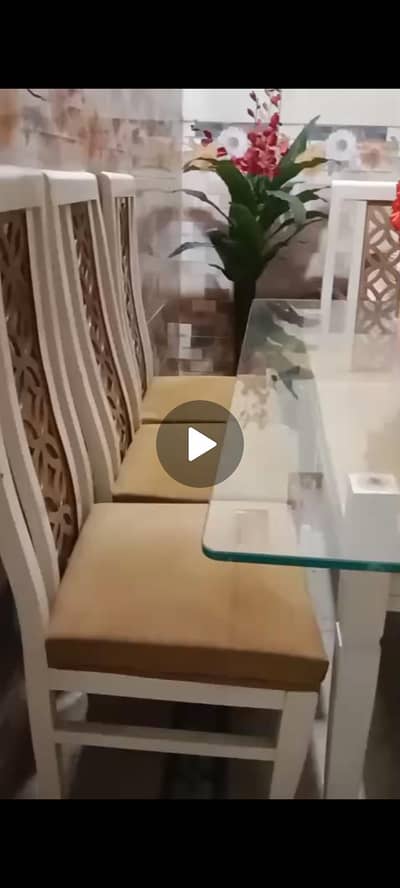 6 seater dining table pure wood