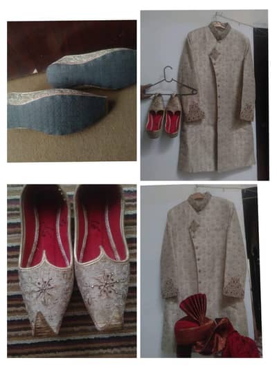 Barat shairwani with complete set