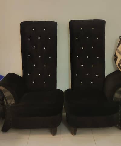 Black Suede Sofa