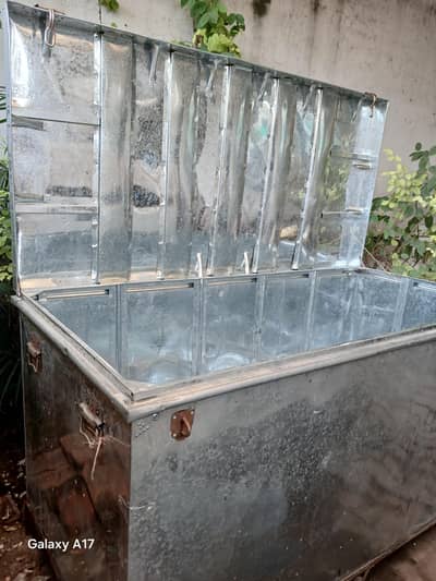Steel trunk 6' x 3' with 3' depth