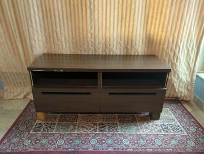 Wooden TV trolly stand