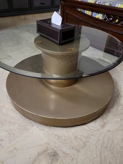 3 Designer Center tables with high quality 12mm glass