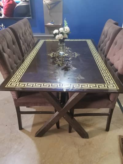 Dinning Table with 6 chairs for sale