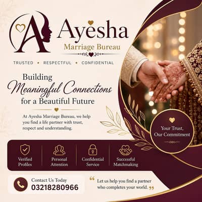 Trusted Marriage Bureau – Suitable Rishtay for Pakistan & Overseas