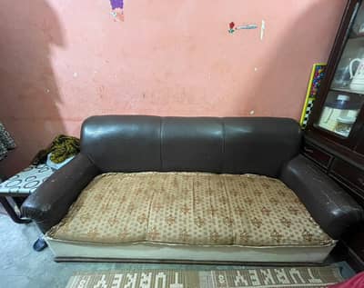 Complete 7 Seater Sofa Set - 1x3 + 2x2 + 2x2 | Dark Brown | Sambrial