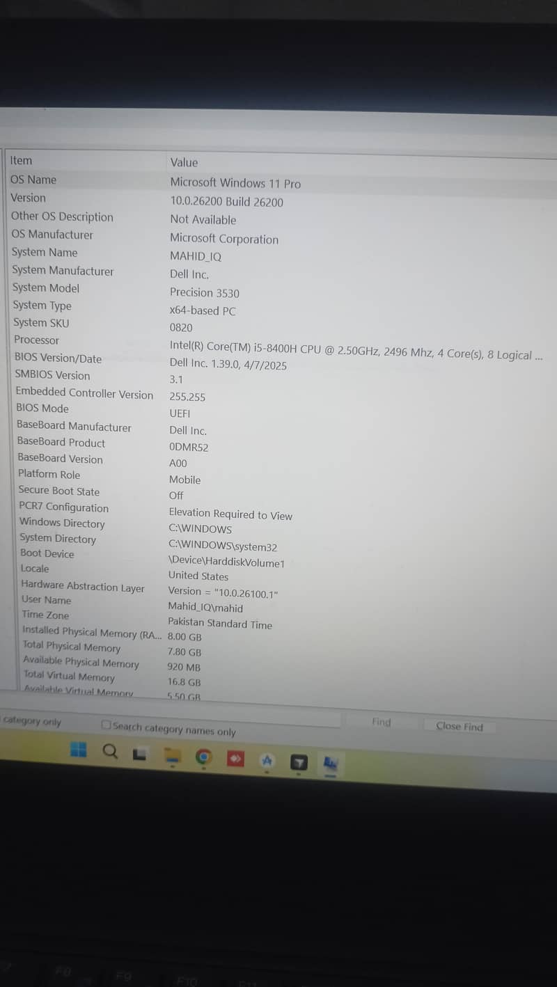 Dell Precision 3530 Laptop workstation 3