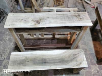 school desk bench