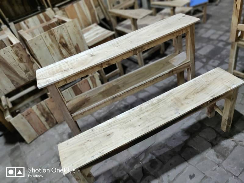 school desk bench 2