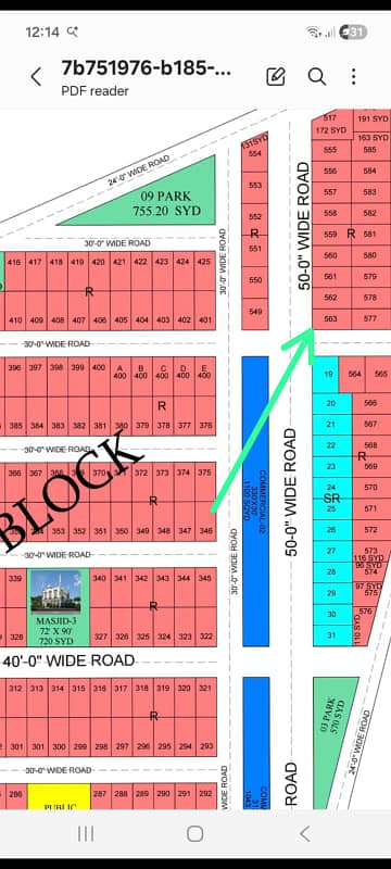 CORNER 50 FEET ROAD FACING 120 SQ YARDS PLOT FOR SALE AT HILL VIEW BLOCK NTR-PHASE 03
