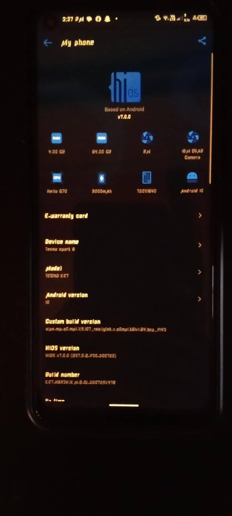 Tecno Spark 6 1