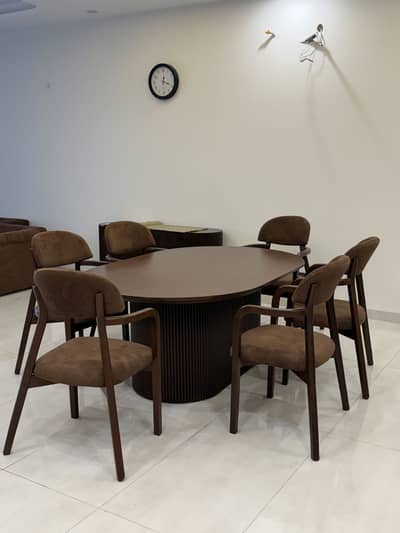 Brand New Custom Made 6 Seater Modern Dining Table