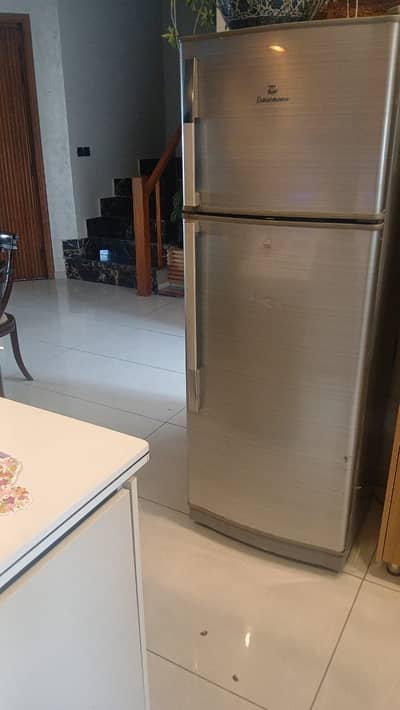 Dawlance Double Door Refrigerator - Metallic Silver (Good Condition)