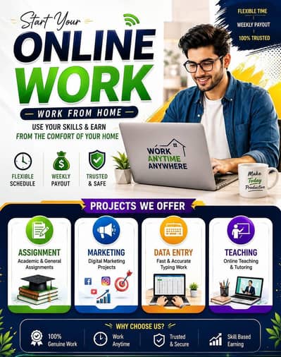 Work from Home | Online Jobs | Assignment Work | part Time Jobs