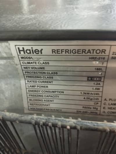 Haier Hrf -216