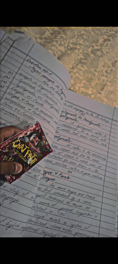 Hand written assignment work
