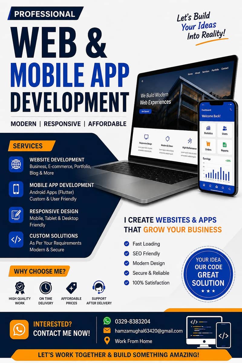 Professional Website & Mobile App Development | Web Developer 0