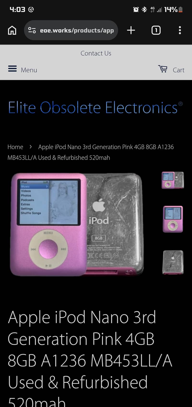 Ipod 3rd gen 0