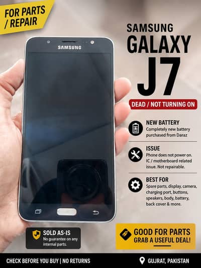 Samsung Galaxy A7 - Dead/Non-Working - For Parts