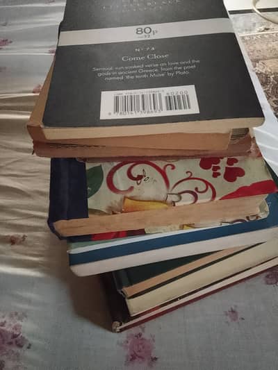 Set of old literature and language books