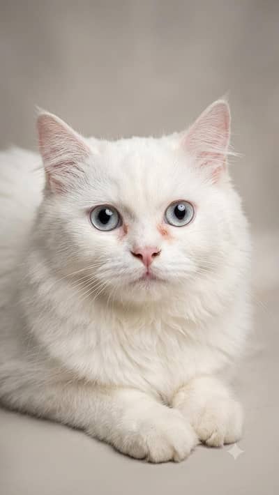 Beautiful Pure White Persian Cat (Triple Coat)